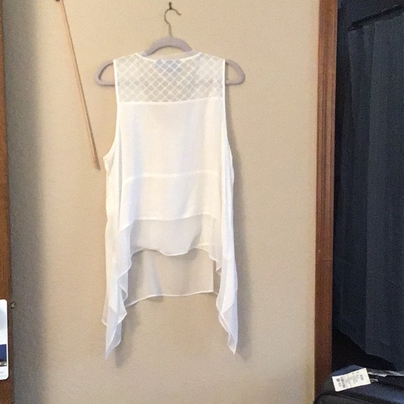 SIMPLY VERA sheer white angel wing top, never worn, size XL - Picture 6 of 6
